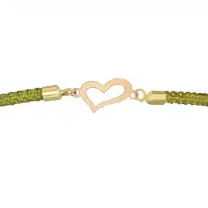 دستبند نخی قلبی