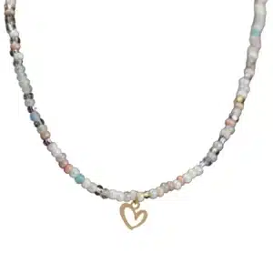 گردنبند مروارید قلب