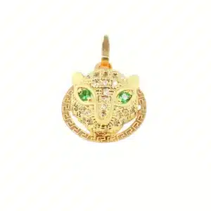 پلاک پنتر سواروسکی طلایی