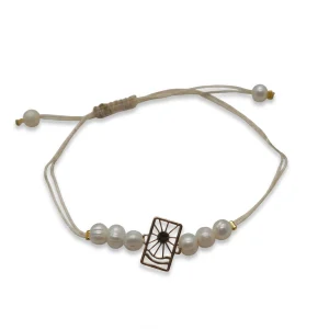 دستبند طلا و چرم 1178