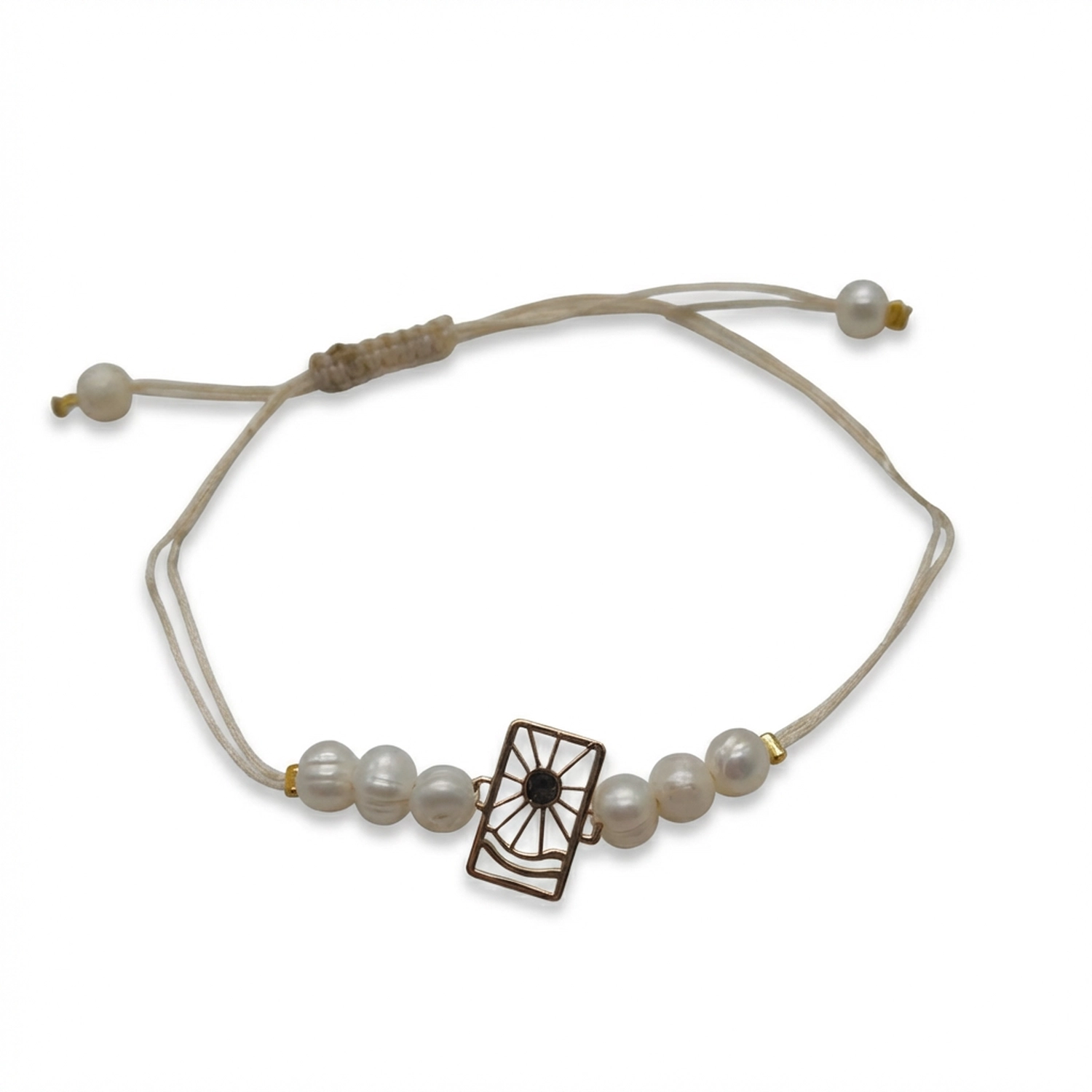 دستبند طلا و چرم 1178